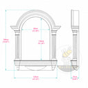 Window Casing Moulding in White Marble - Image 11