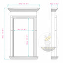 Window Casing and Trim in White Marble - Image 11