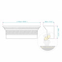 Cornice molding in White Marble - Image 11