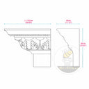 Stone cornice in White Marble - Image 11