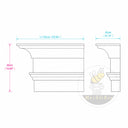 exterior cornice moulding in White Marble - Image 11