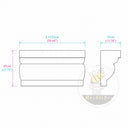 Cornice for window in White Marble - Image 11