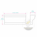 Cornice molding in White Marble - Image 11