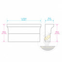 Exterior Cornicing molding in White Marble - Image 11