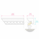 exterior cornice moulding in White Marble - Image 11