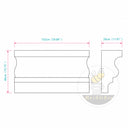 Exterior Cornicing molding in White Marble - Image 11