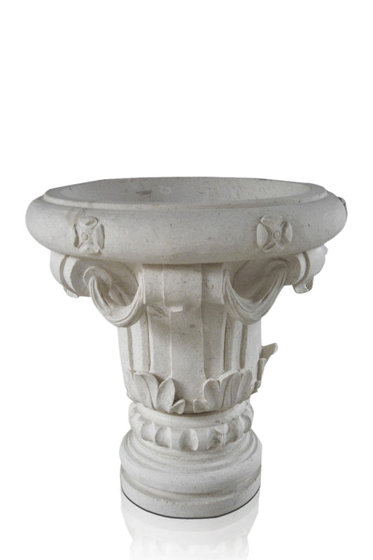 Marble pedestal sink