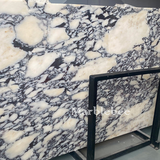 Calacatta Crema Viola Marble Slab