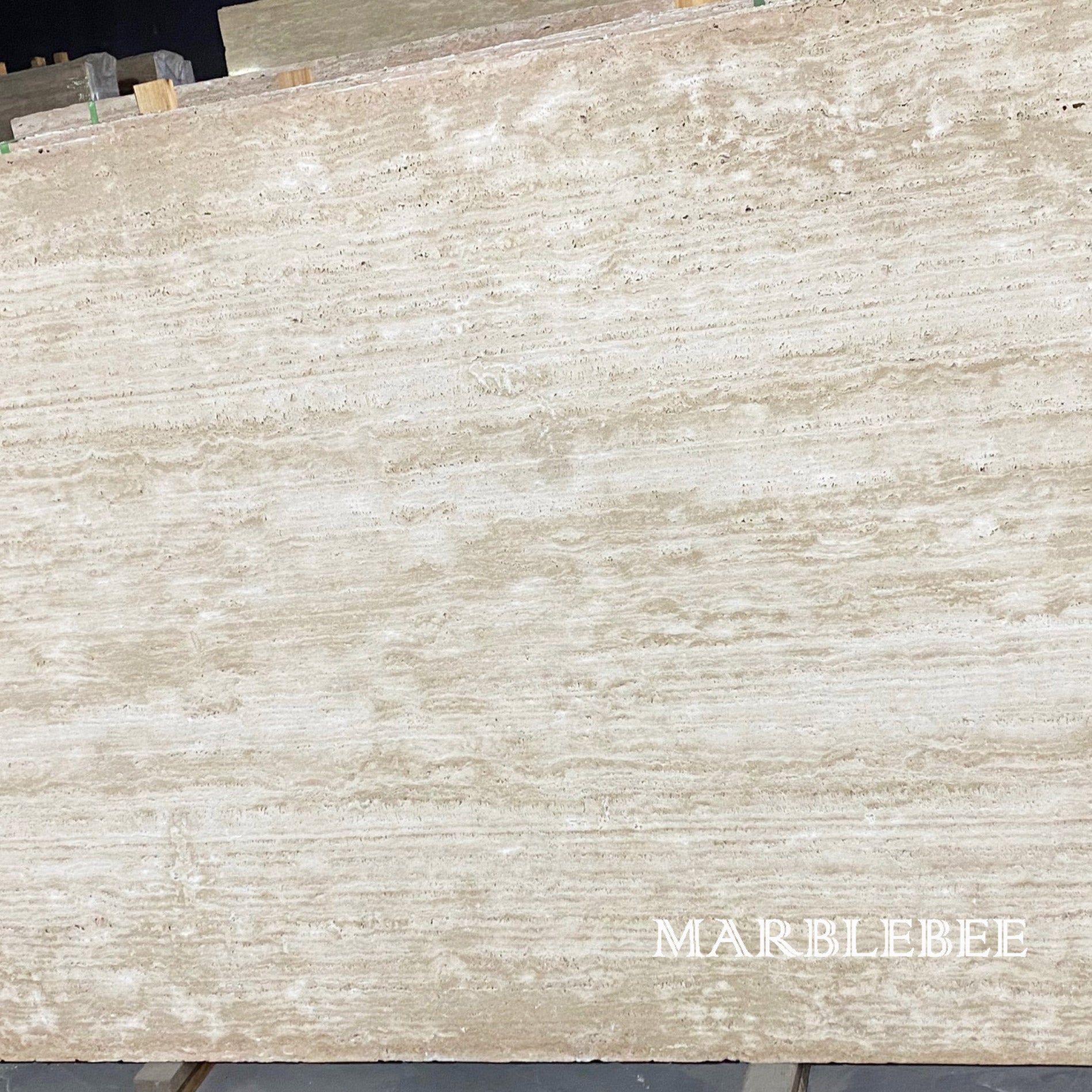 Beige Travertine Marble Slab