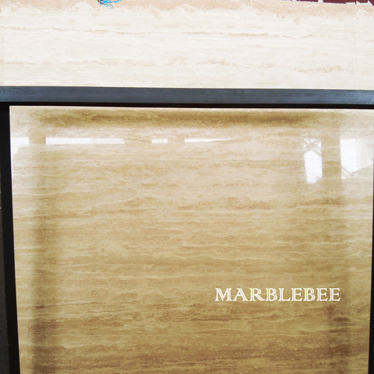 Beige travertine Marble Slab