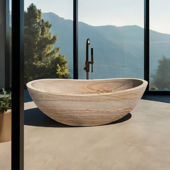 Stone bath tub made by sandstone