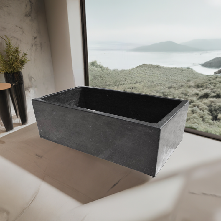 Stone bathtub Freestanding Rectangular bath