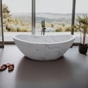 Stone bathtub white tub