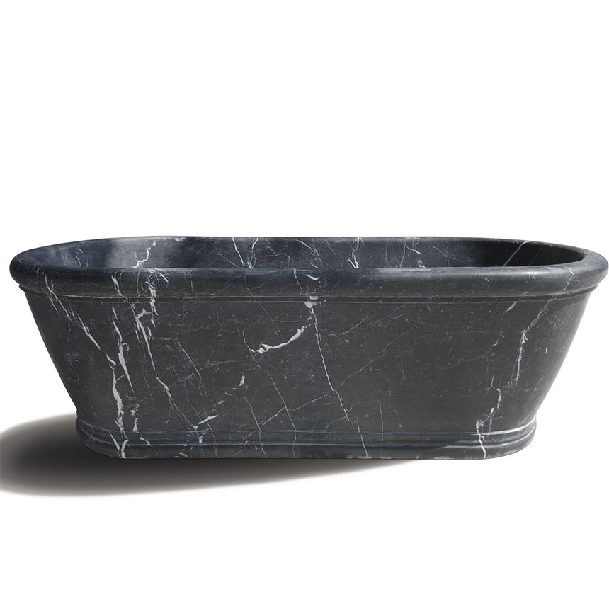 Buy Custom Black Stone Marble Bathtub