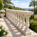 Balustrade en pierre calcaire