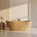 حوض استحمام حجري مع الوريد النهري