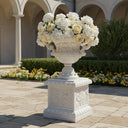 Marble planter with pedestal