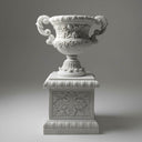Marble planter with pedestal