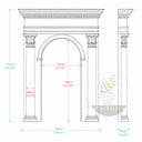 Marble casing in Carrara White - Image 11