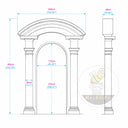 Limestone door surround in Crema Marfil Premium - Image 11