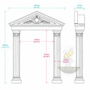 White Marble door frame in Carrara White - Image 11