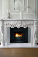White Marble Fireplace mantel French