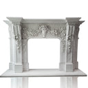 White Marble fireplace mantel Victorian style
