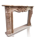 Limestone fireplace surround French style