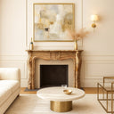 Marble fireplace mantel made of Brown Onyx Marblebee customization