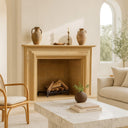 Limestone fireplace surround Modern style