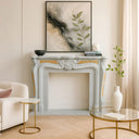 Marble fireplace mantel classical design for Mansion decor