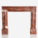 Red Marble Fireplace Modern Design
