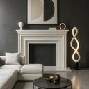 Modern White Marble Fireplace Surround bolection style