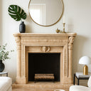 Limestone Overmantel Customization