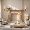 Marble Fireplace Mantel Neoclassical Style Terra Imperialis