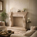 Marble Fireplace mantel Egyption Beige