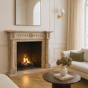 Red Marble fireplace Mantel