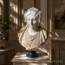 Custom Marble Bust in Beige marble + white marble - Image 1