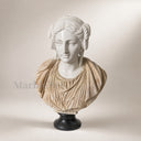 Custom Marble Bust in Beige marble + white marble - Image 2