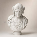 Custom Marble Bust in white marble - Image 2