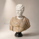 Custom Marble Bust in Beige marble + white marble - Image 1