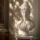 Marble Bust Sculpture in white marble - Image 2