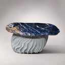 Marble top cocktail table in Azzurro Blue Marble - Image 5