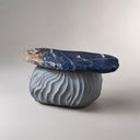 Marble top cocktail table in Azzurro Blue Marble - Image 6