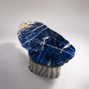 Marble top cocktail table in Azzurro Blue Marble - Image 7