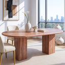 Red Travertine Table for 6 In Stock with Free Delivery