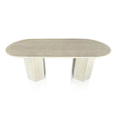 Two Meter Large Marble Table Beige Travertine In Stock Free Delivery