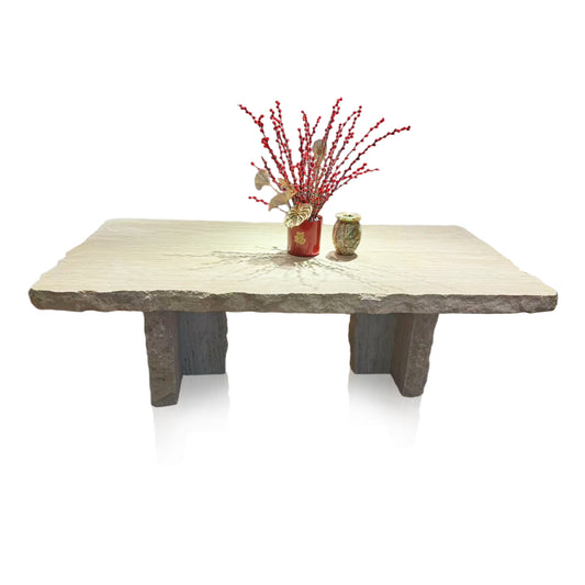 Square Marble Table Beige Travertine In Stock Free Delivery