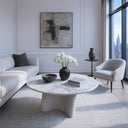 Marble Pedestal Table Carrara In Stock with Free Delivery