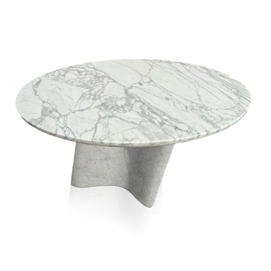 Marble Pedestal Table Carrara In Stock with Free Delivery